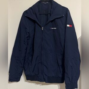 Tommy Hilfiger Stand Up Collar Men's Dark Blue Windbreaker